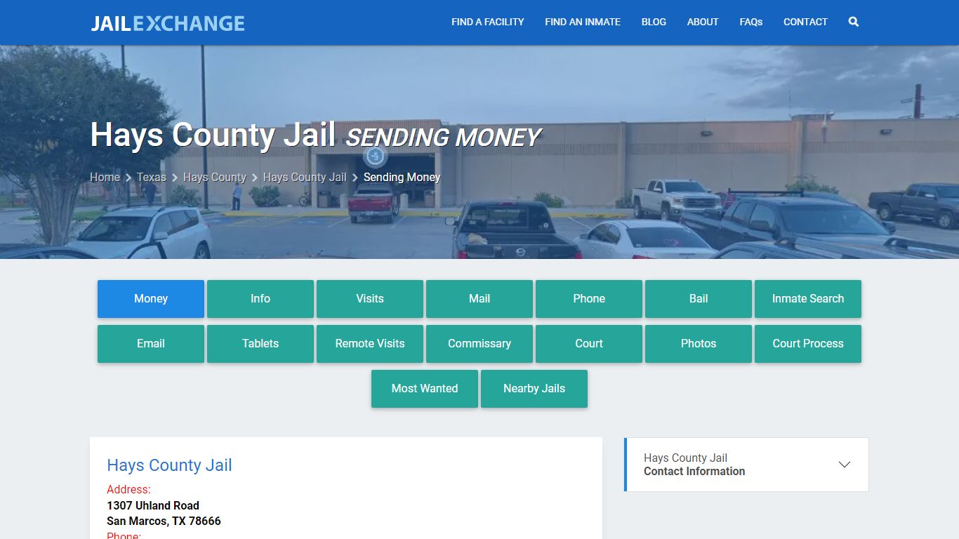Send Money to Inmate - Hays County Jail, TX - Jail Exchange