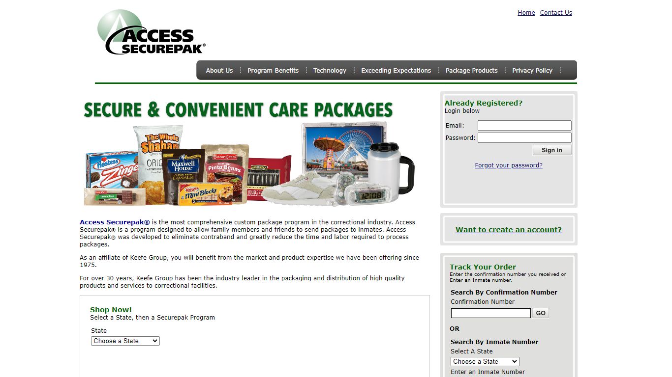 Access Securepak - Hays County Jail Package Program - TX - FAQ's